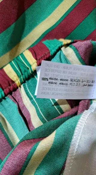 Pantalón Zara rayas multicolor