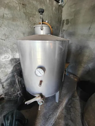 Depósito Inox con Termómetro