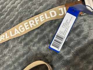 Cinturón Karl Lagerfeld Jeans Logo Beige