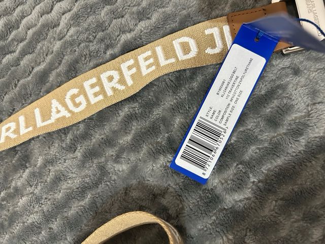 Cinturón Karl Lagerfeld Jeans Logo Beige