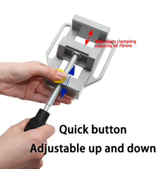 Tornillo o mordaza de banco de aluminio 70mm NUEVO