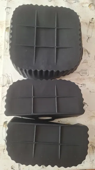 Set 3 Teglie Silicone Nero