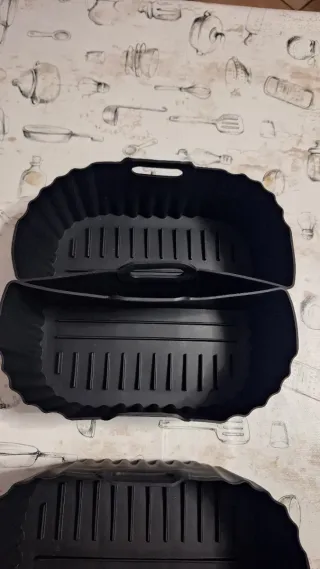 Set 3 Teglie Silicone Nero