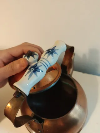 Tetera de cobre vintage
