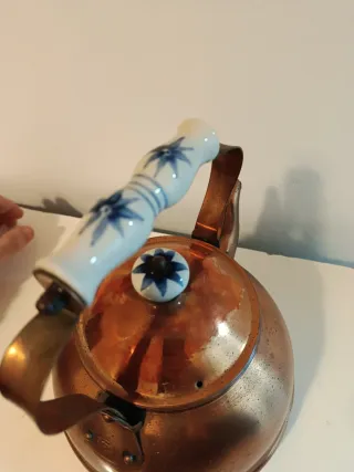 Tetera de cobre vintage