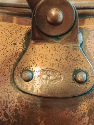 Tetera de cobre vintage