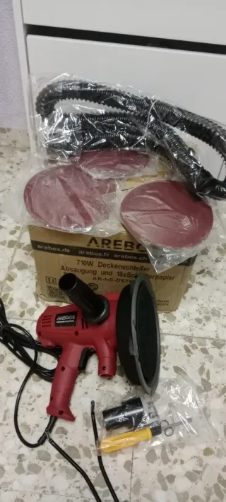 Lijadora AREBOS 710W nueva sin usar