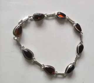 Anillo y Pulsera Plata Ámbar Pedro Durán