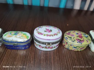 12 Cajitas Porcelana Francesa Colección