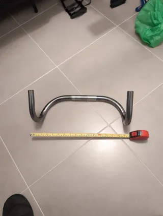 Manillar bici gris 25,4 420mm