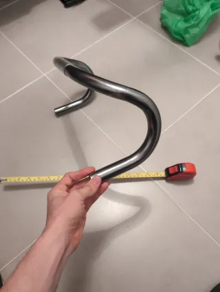 Manillar bici gris 25,4 420mm