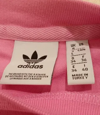Top Corto Adidas Strass Rosa