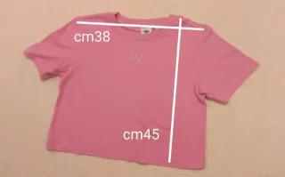 Top Corto Adidas Strass Rosa