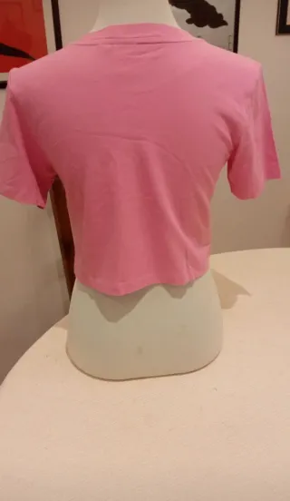 Top Corto Adidas Strass Rosa