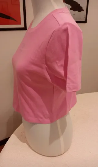 Top Corto Adidas Strass Rosa