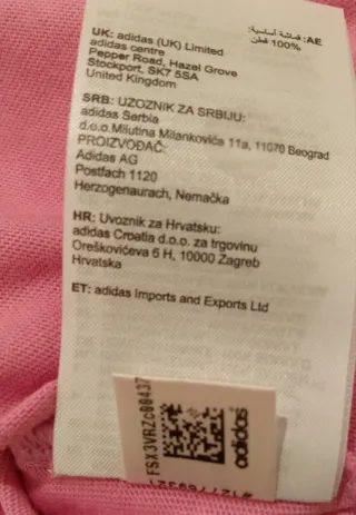 Top Corto Adidas Strass Rosa