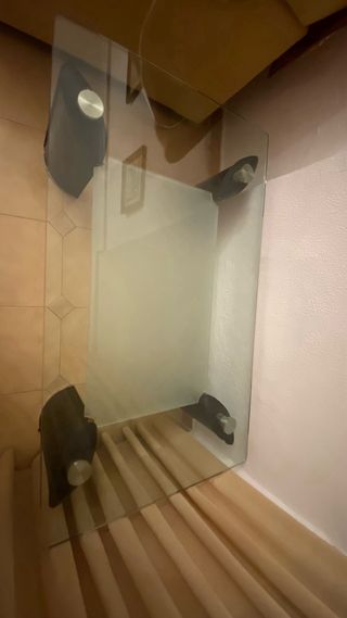 Mesa de cristal moderna