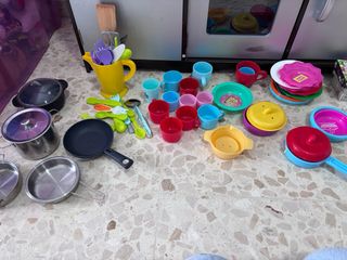 Juego Cocinita: Microondas, Lavadora, Freidora