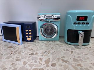 Juego Cocinita: Microondas, Lavadora, Freidora