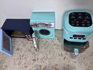 Juego Cocinita: Microondas, Lavadora, Freidora