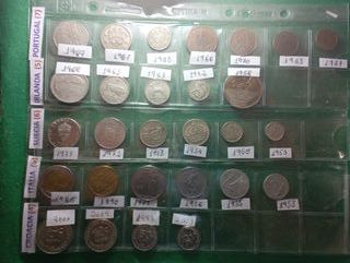 Colección monedas 8 países Europa pre-Euro