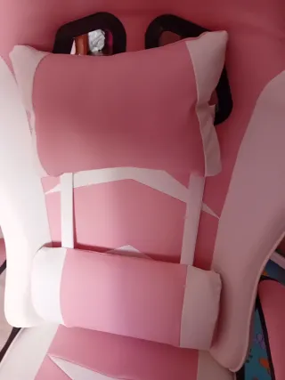 Silla Gaming Rosa y Blanca Nueva