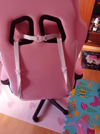 Silla Gaming Rosa y Blanca Nueva