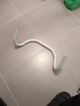 Manillar fixie pista blanco 25,4 40cm