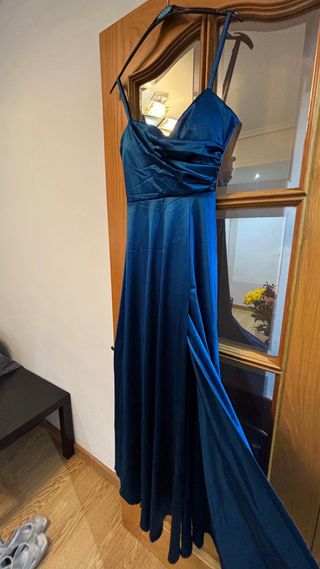 Vestido largo azul