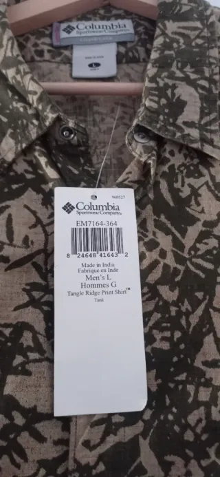 Camisa Columbia Manga Corta