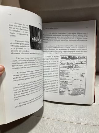 Libro Andanzas del coro Ronda Garcilaso