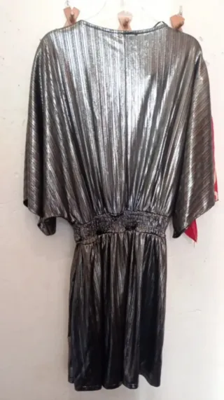 Vestido plateado Pull&Bear Talla m