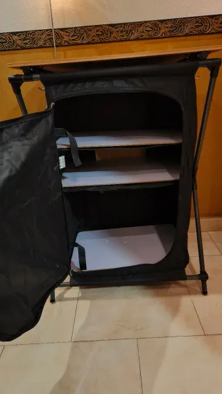 Cocina de camping plegable y luces camping