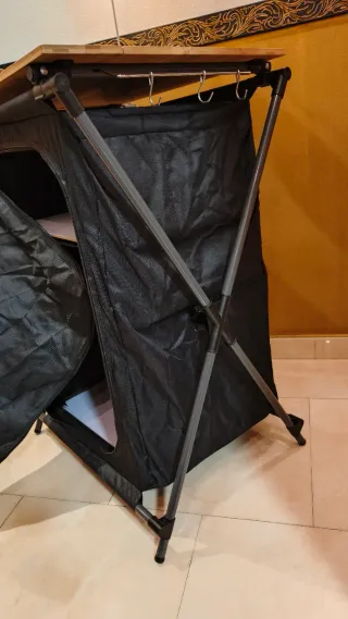 Cocina de camping plegable y luces camping