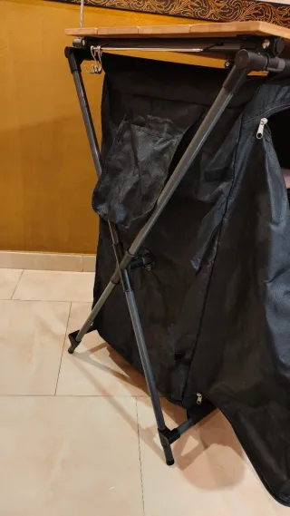 Cocina de camping plegable y luces camping