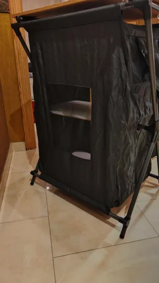 Cocina de camping plegable y luces camping