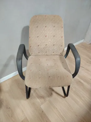 Sillón de despacho tela y metal