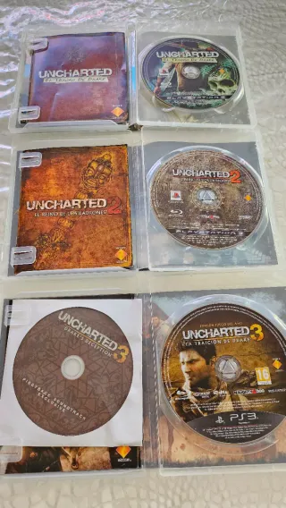 Juegos PS3 Uncharted 1, 2 y 3 pal esp