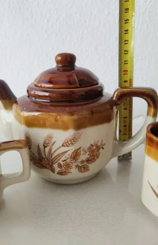 Precioso Juego de Café Vintage Espigas retro