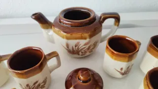 Precioso Juego de Café Vintage Espigas retro