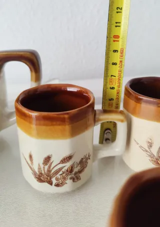 Precioso Juego de Café Vintage Espigas retro