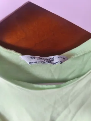 Conjunto falda tul y camiseta verde T8-9 Mayoral