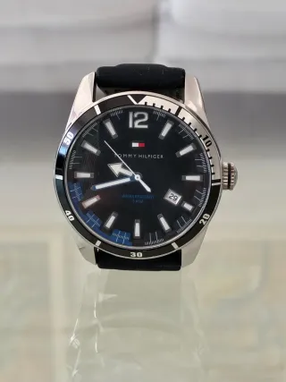 Reloj de hombre Tommy Hilfiger Negro y Plateado