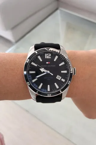 Reloj de hombre Tommy Hilfiger Negro y Plateado