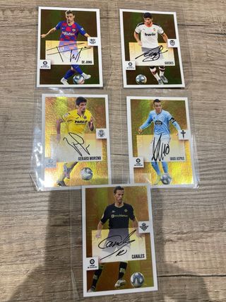 Cromos Liga Este firmados