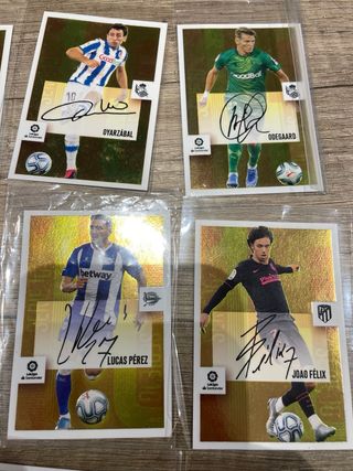 Cromos Liga Este firmados