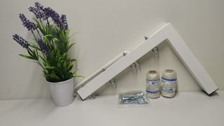 Tendedero plegable pared blanco 4 cuerdas