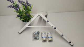 Tendedero plegable pared blanco 4 cuerdas