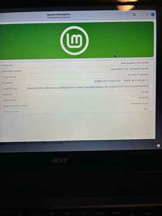 Acer Aspire 5738G Intel Core 2 Duo 2.20GHz