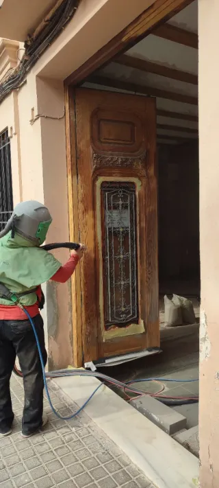 Limpieza con abrasivo a presion